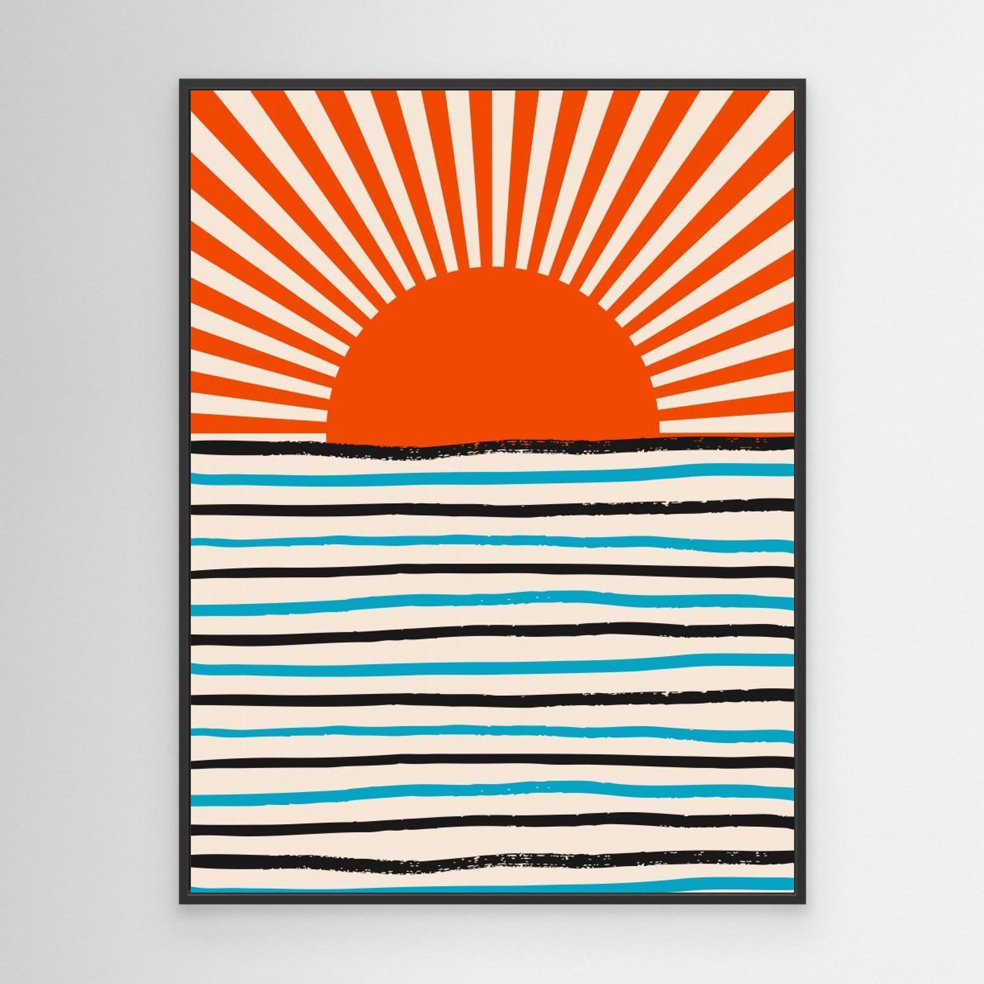 Red Sun and Sea