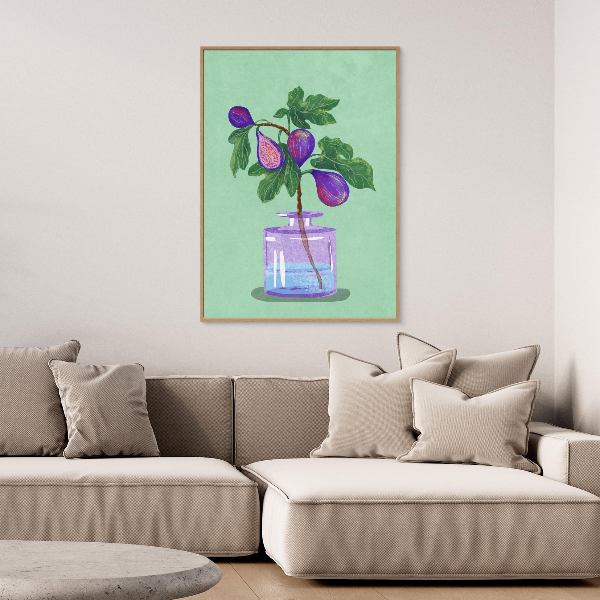 Figs Branch In Vase 