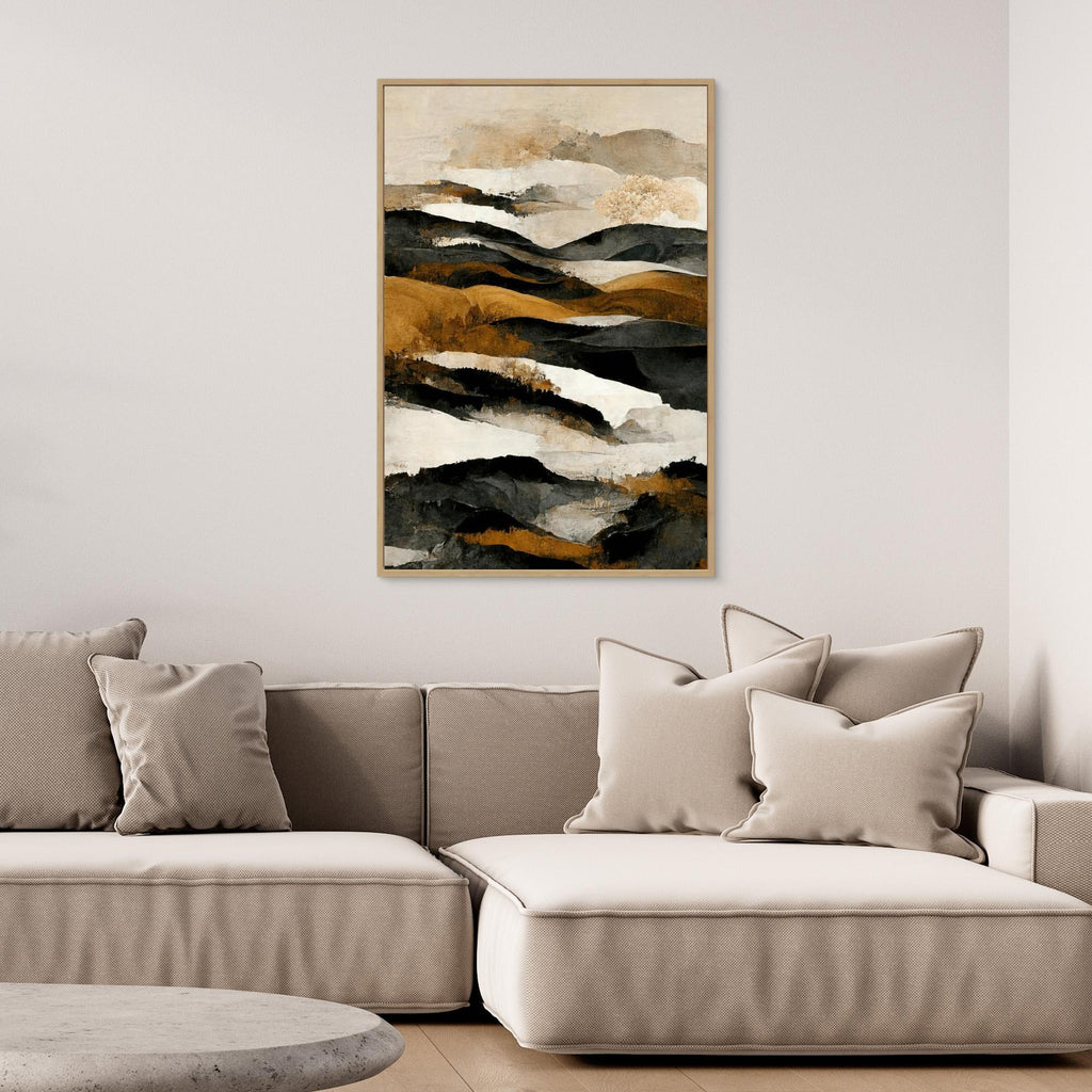 Ochre And Beige Mountains