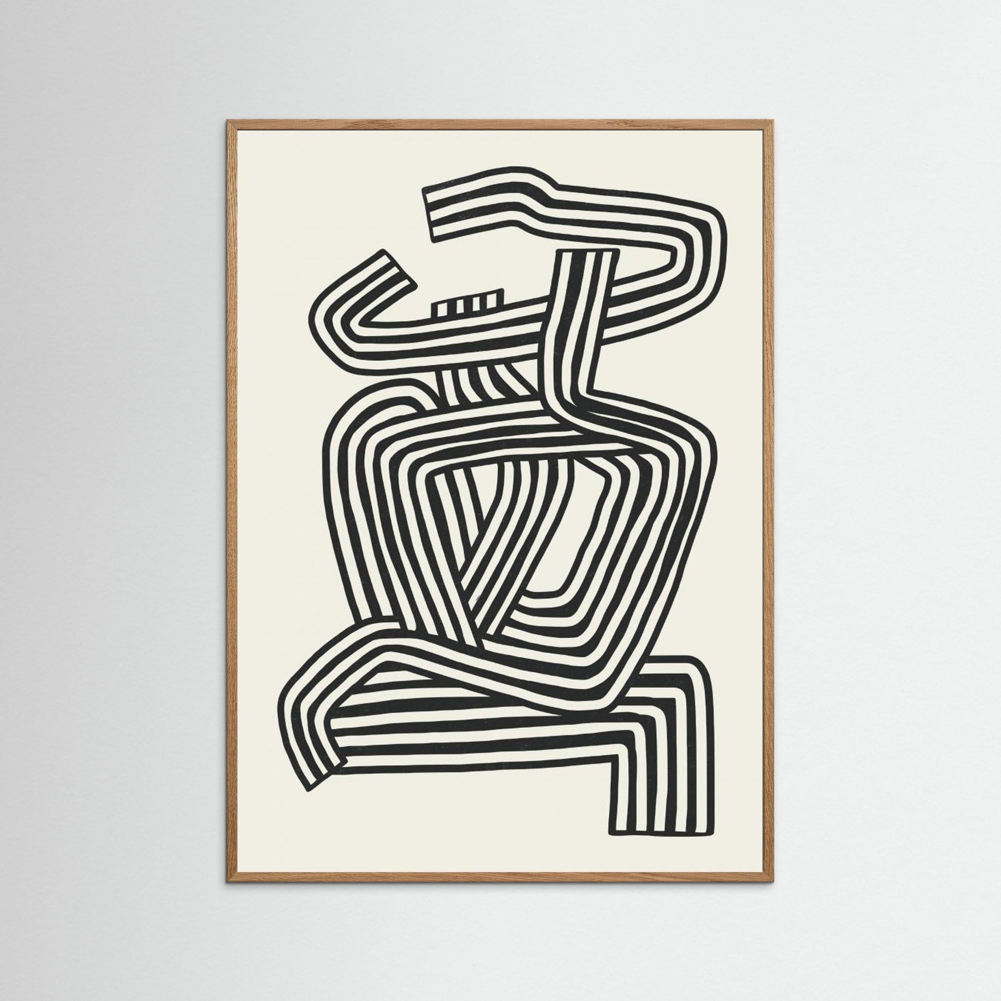 Stripe Woman Portrait 