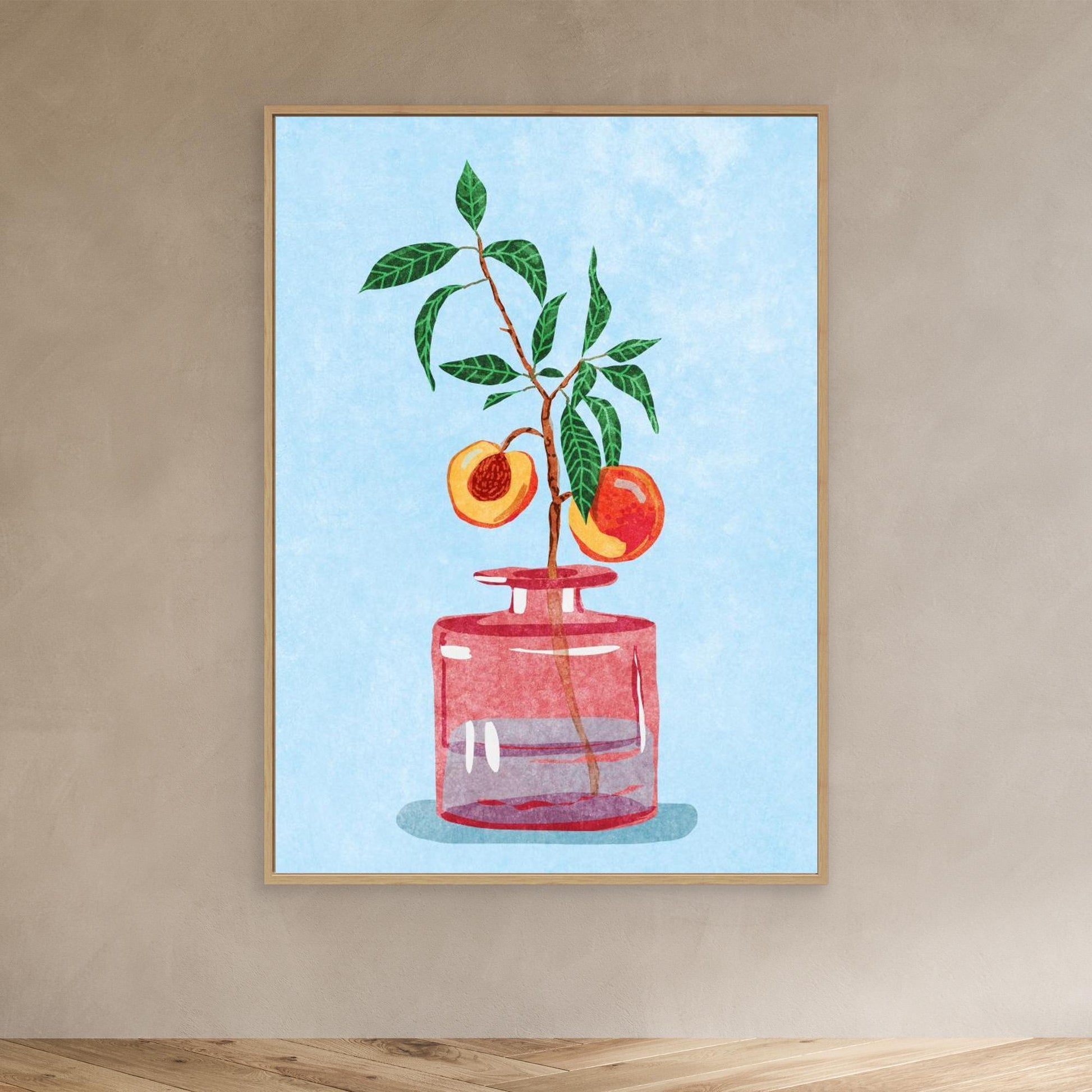 Peach Tree in Vase 