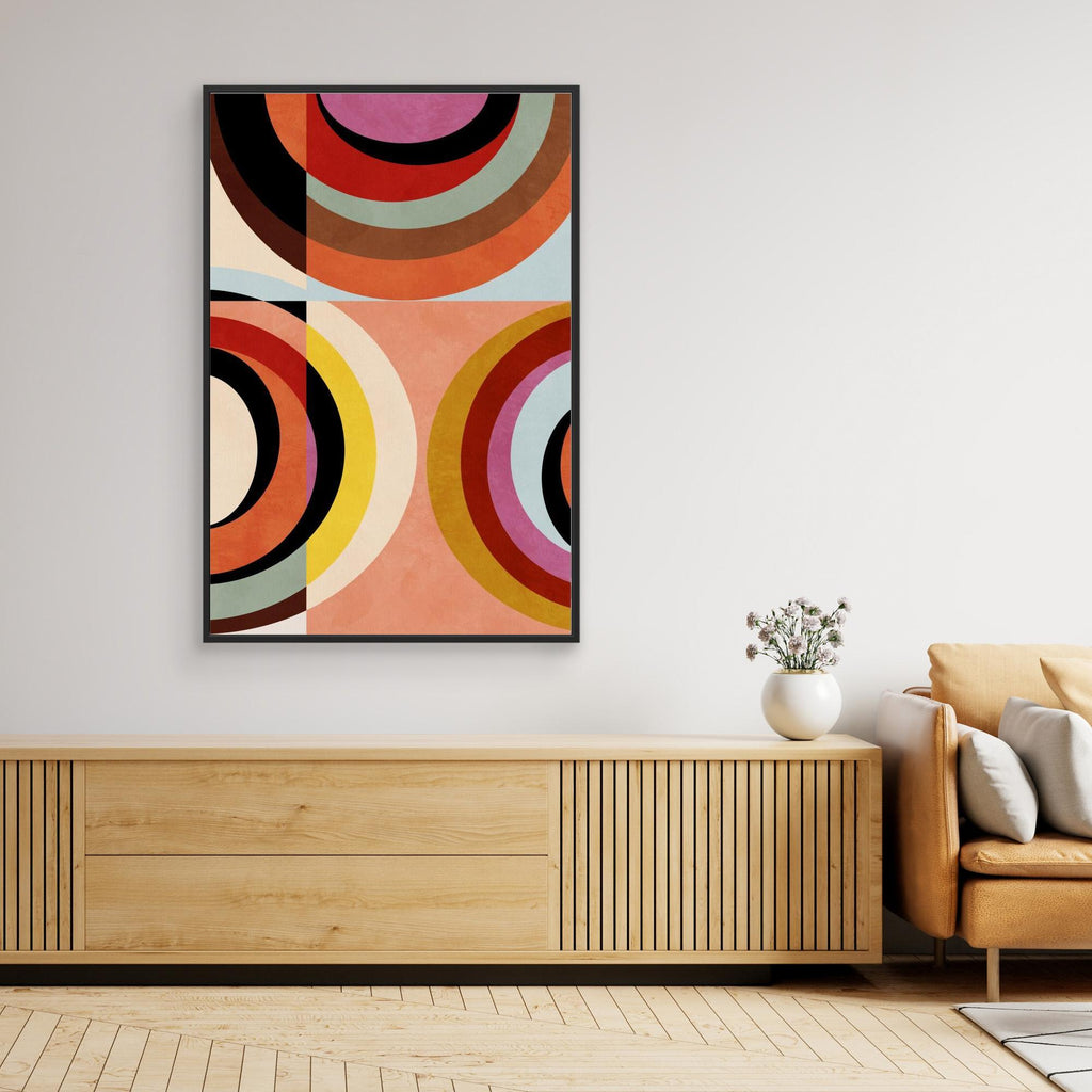 Warm Colors Bauhaus Geometry3 