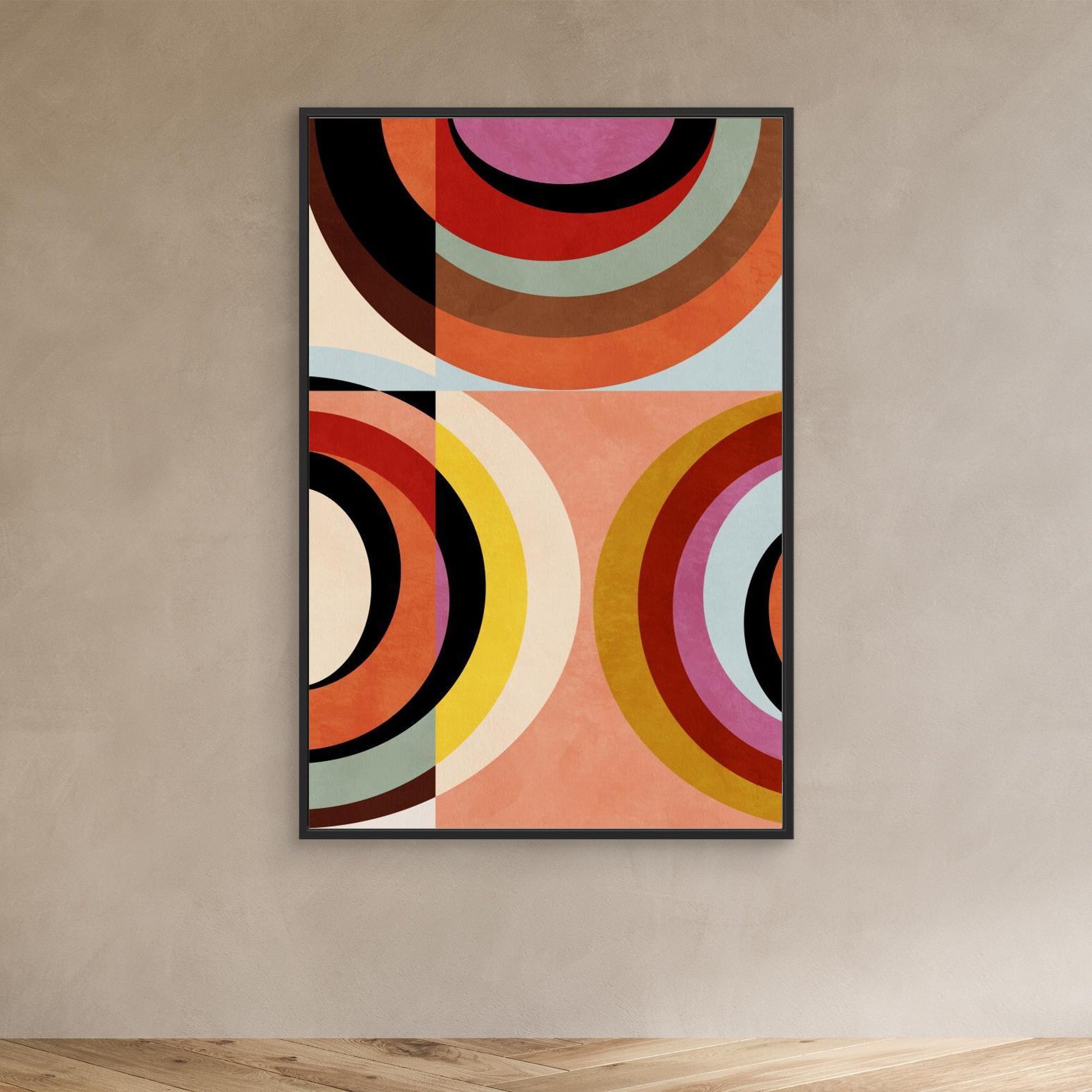 Warm Colors Bauhaus Geometry3 