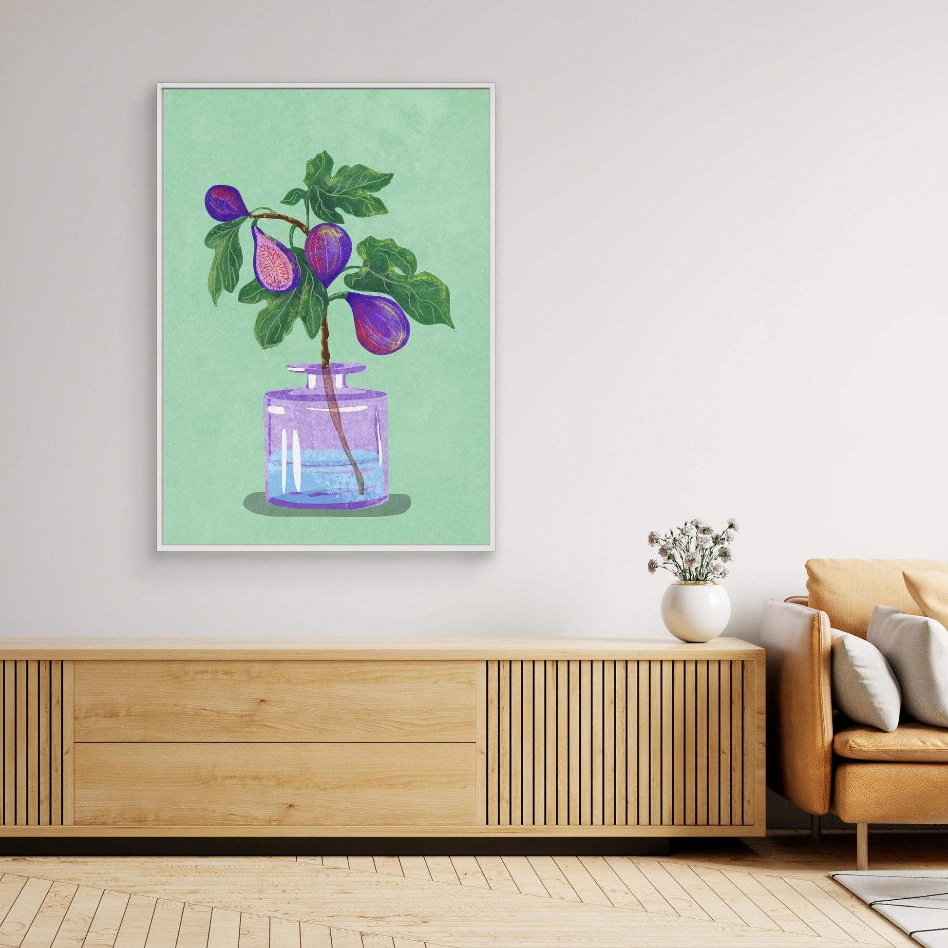 Figs Branch In Vase 
