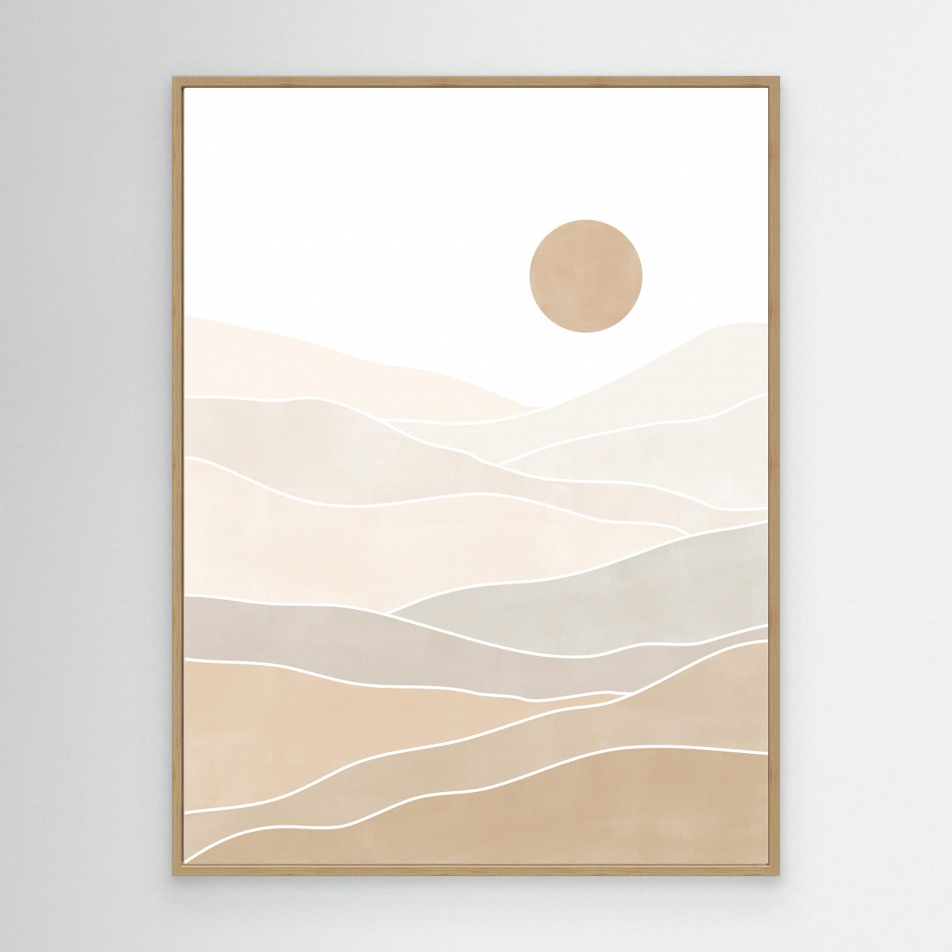 Abstract Beige Landscape 