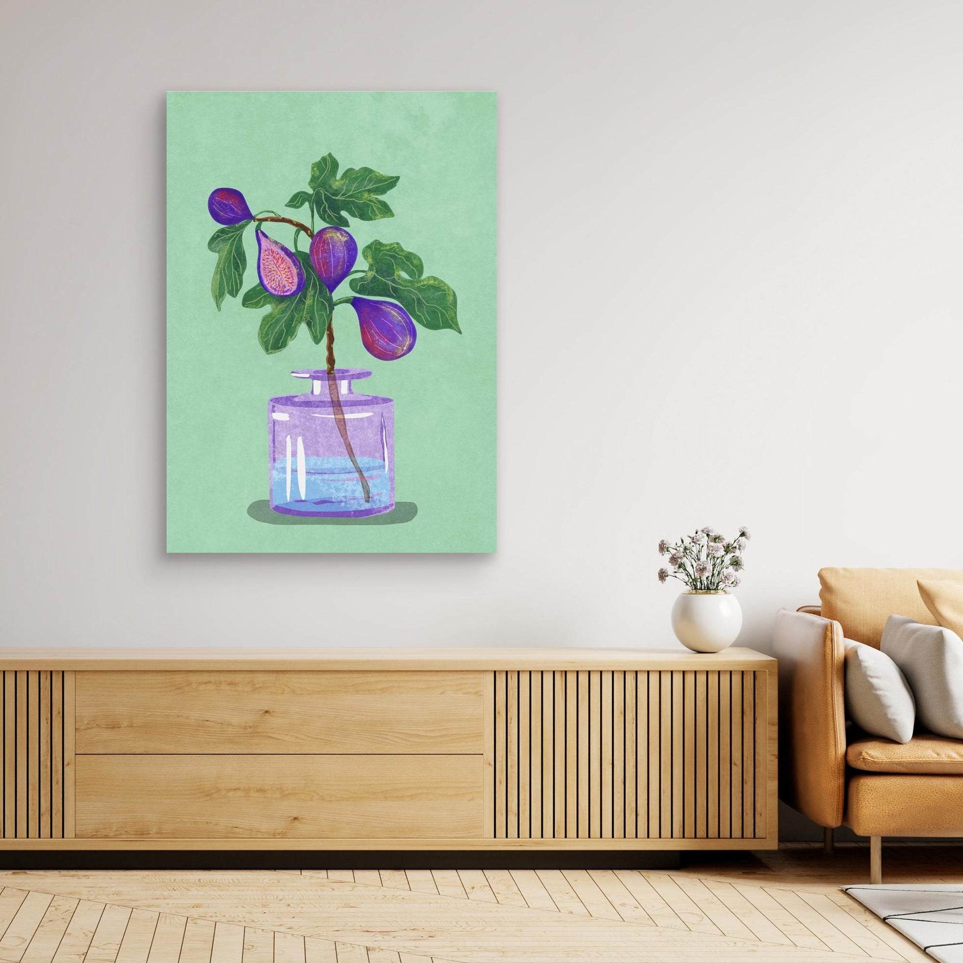 Figs Branch In Vase 