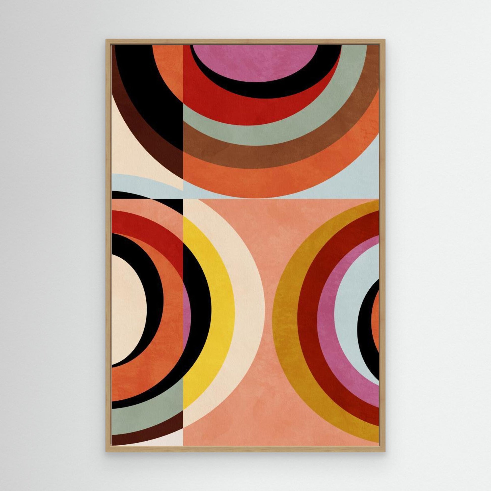 Warm Colors Bauhaus Geometry3 