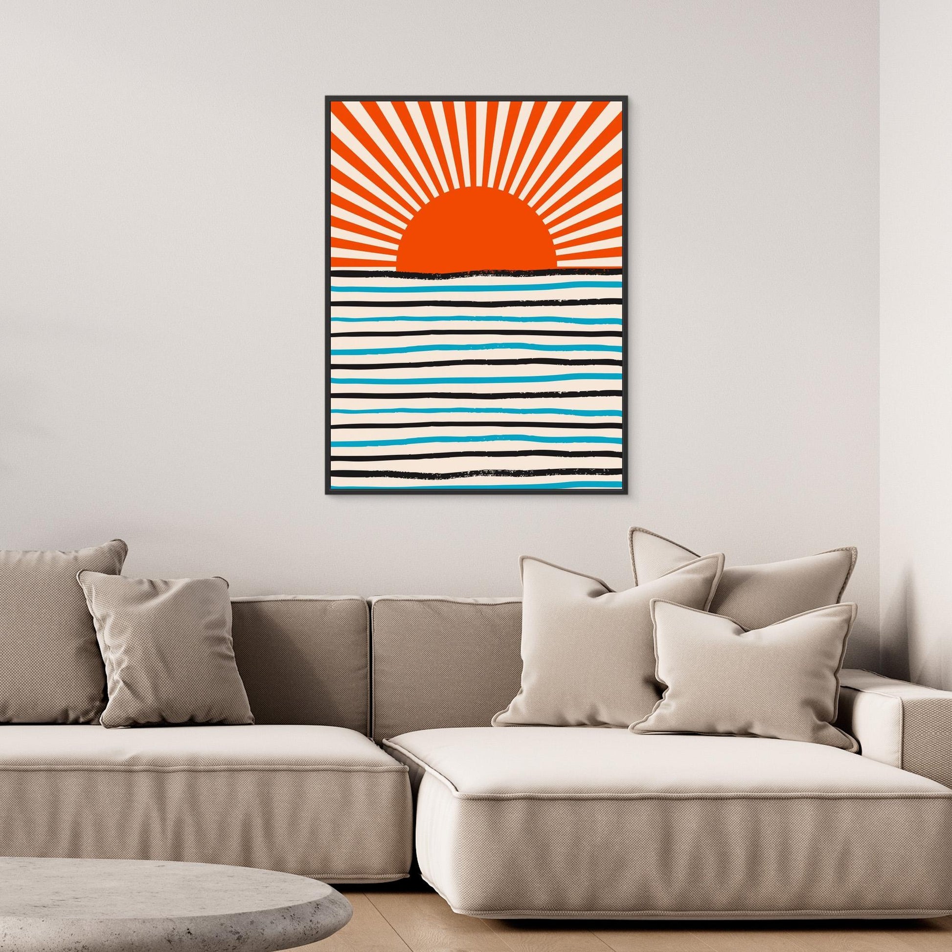 Red Sun and Sea
