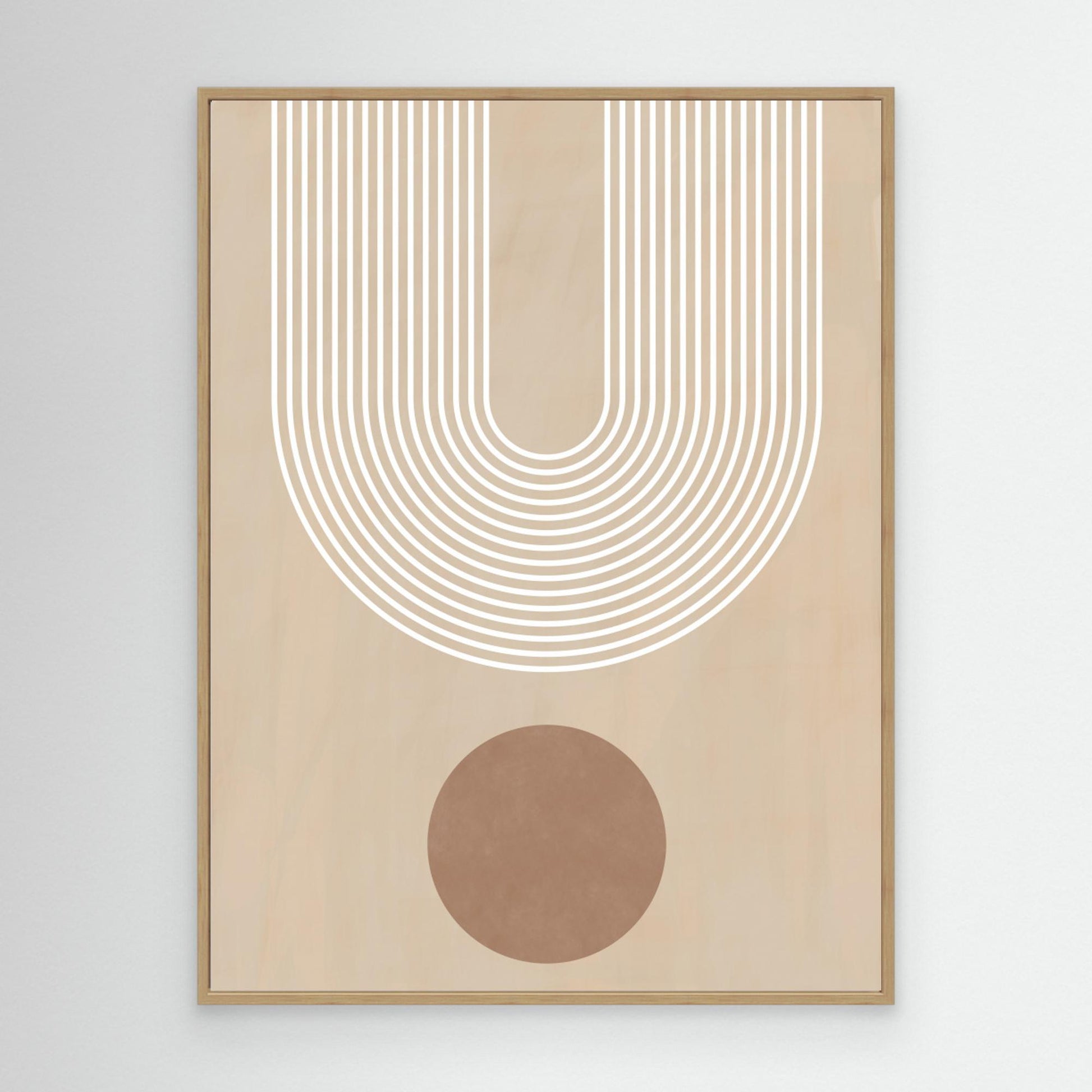 Beige Arc Poster No.3 