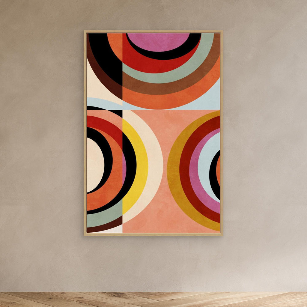 Warm Colors Bauhaus Geometry3 