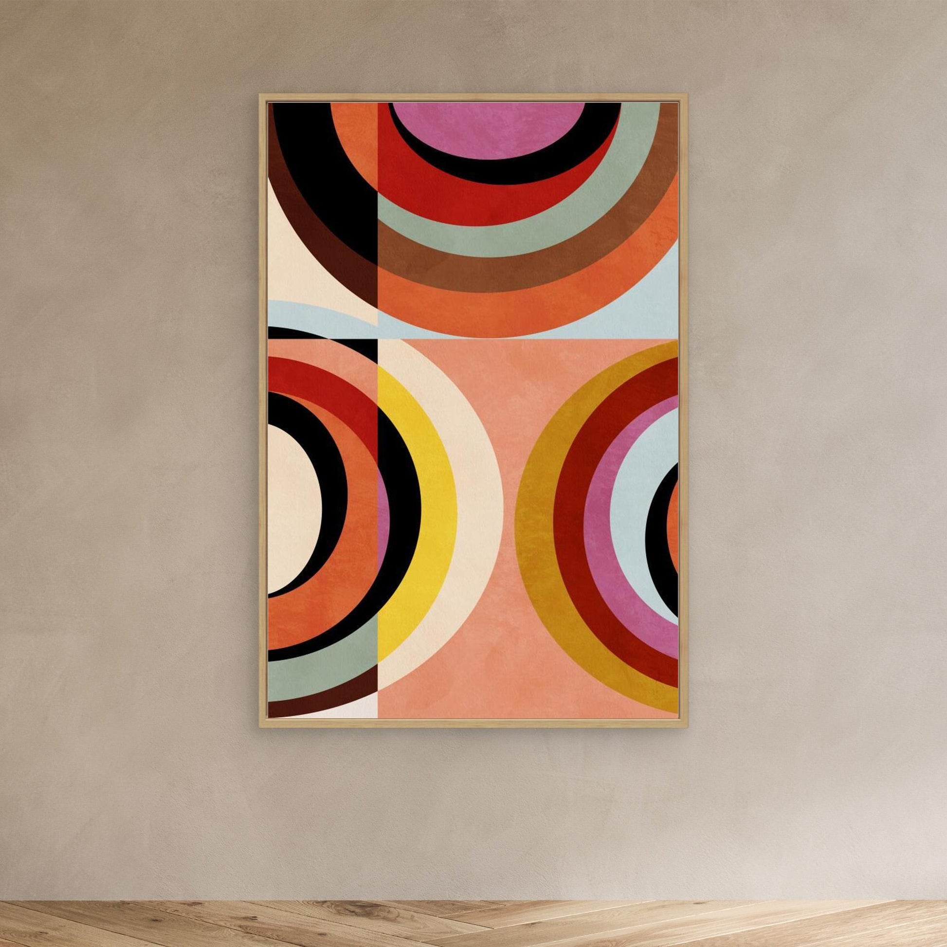 Warm Colors Bauhaus Geometry3 