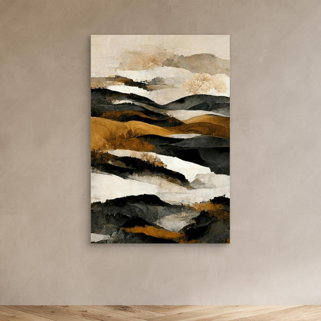 Ochre And Beige Mountains