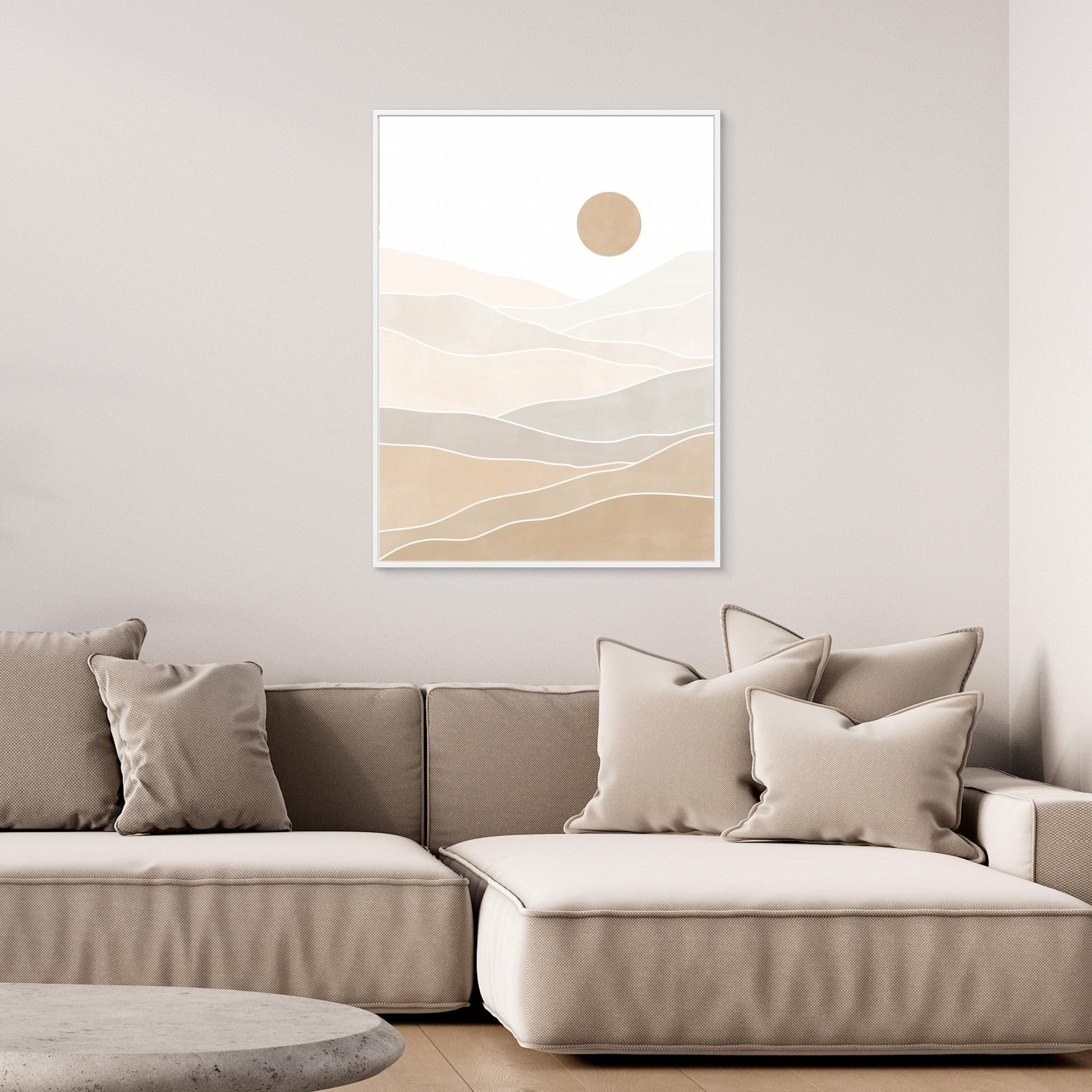 Abstract Beige Landscape 