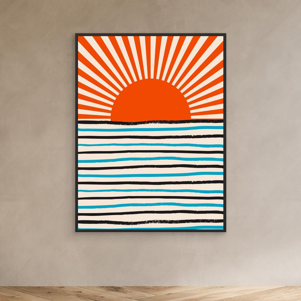 Red Sun and Sea