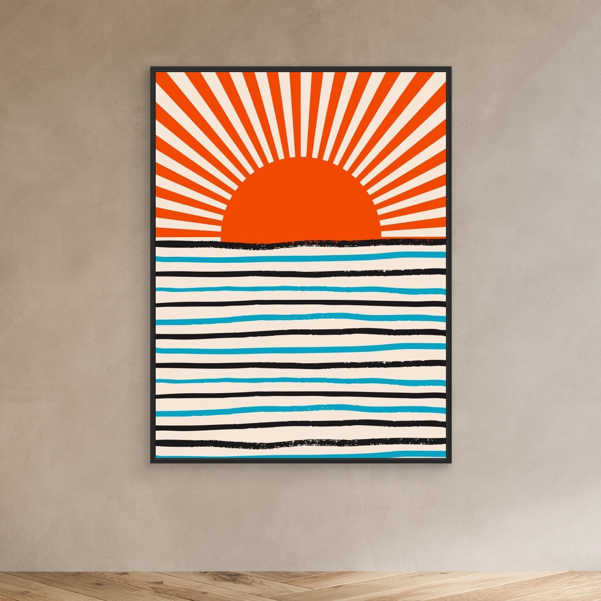 Red Sun and Sea