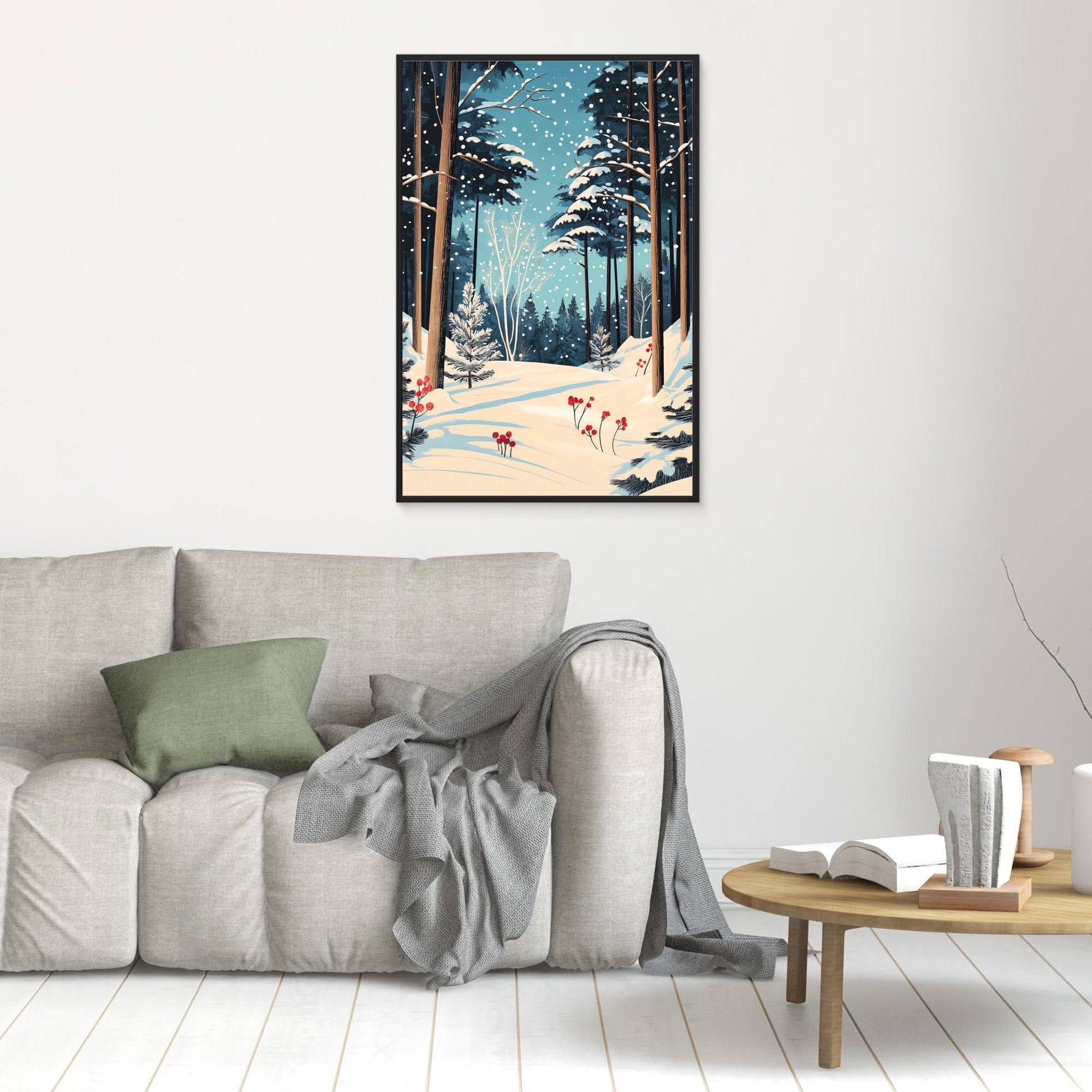 Christmas Snowy forest