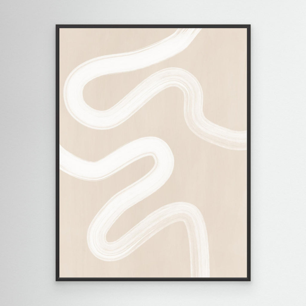 Beige One Line Drawing 