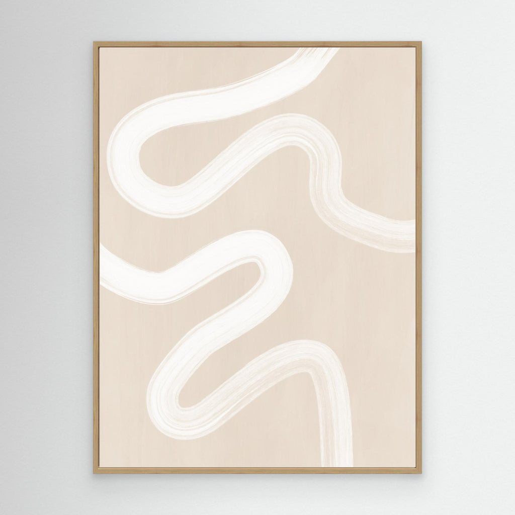 Beige One Line Drawing 