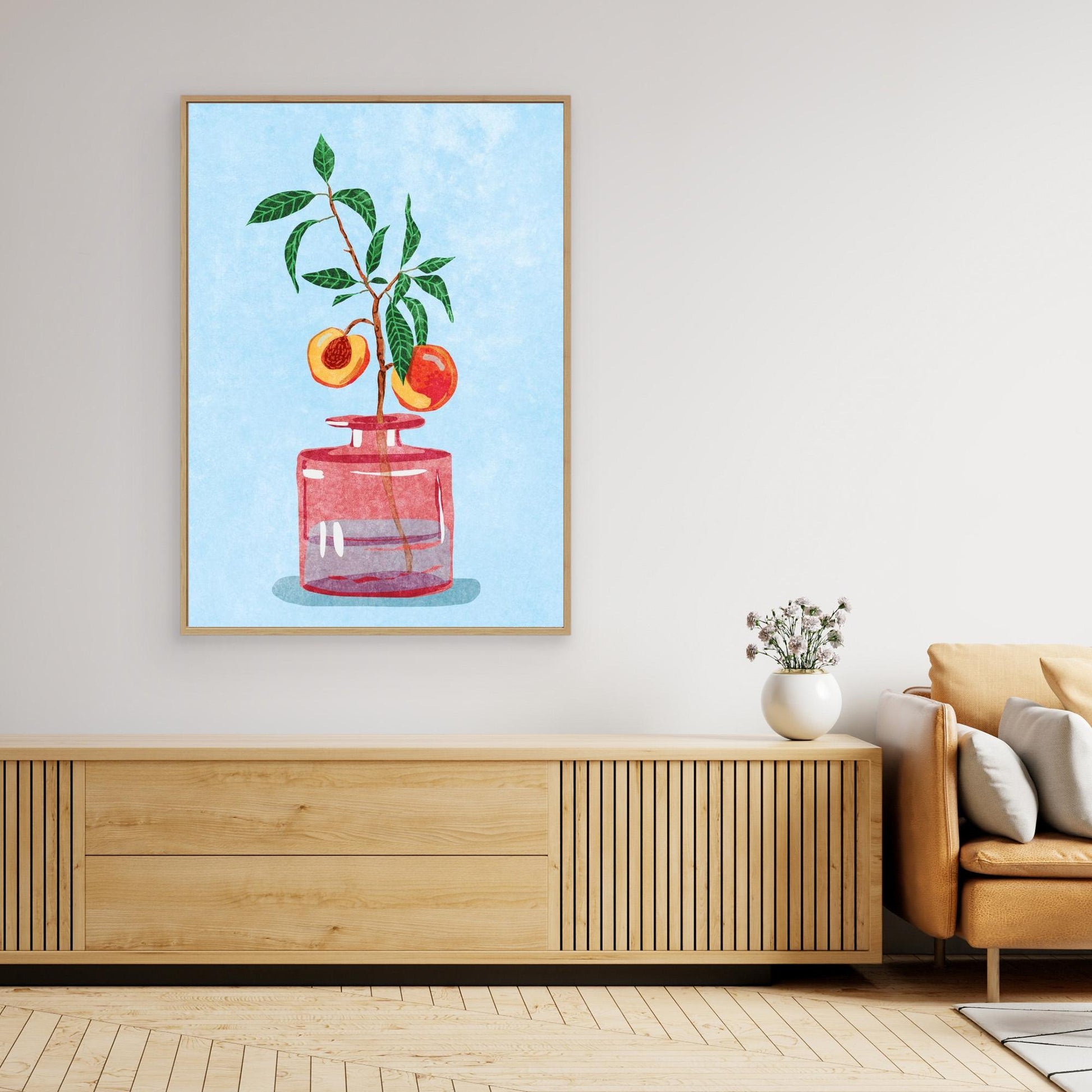 Peach Tree in Vase 