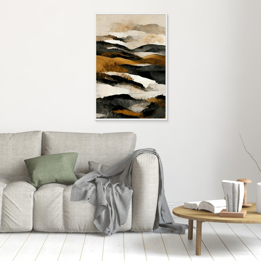 Ochre And Beige Mountains
