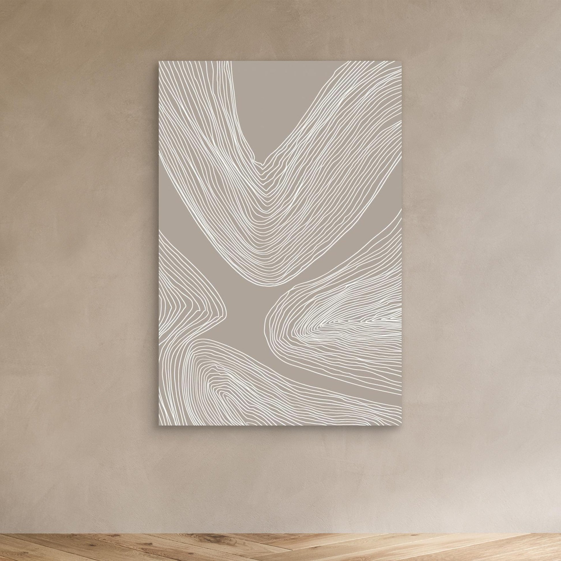 Flowing Contours Line Art