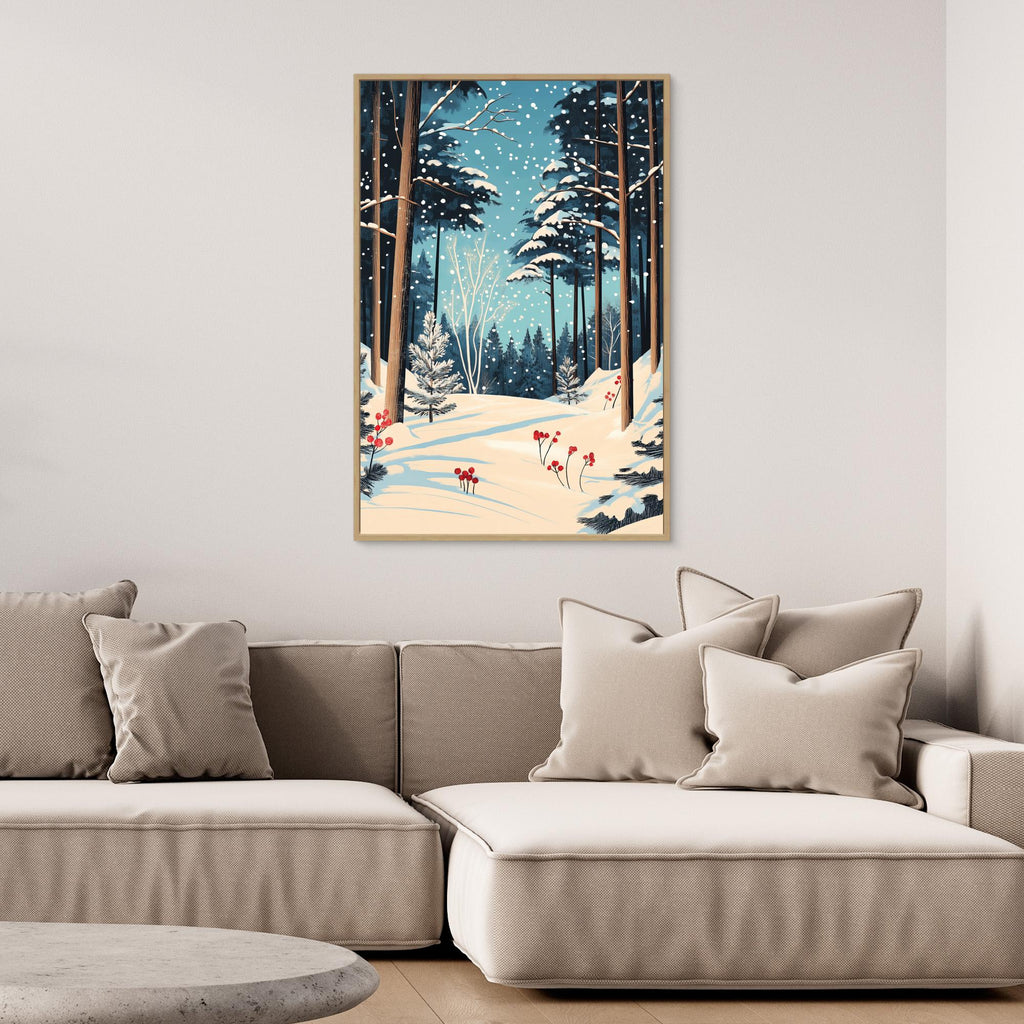 Christmas Snowy forest