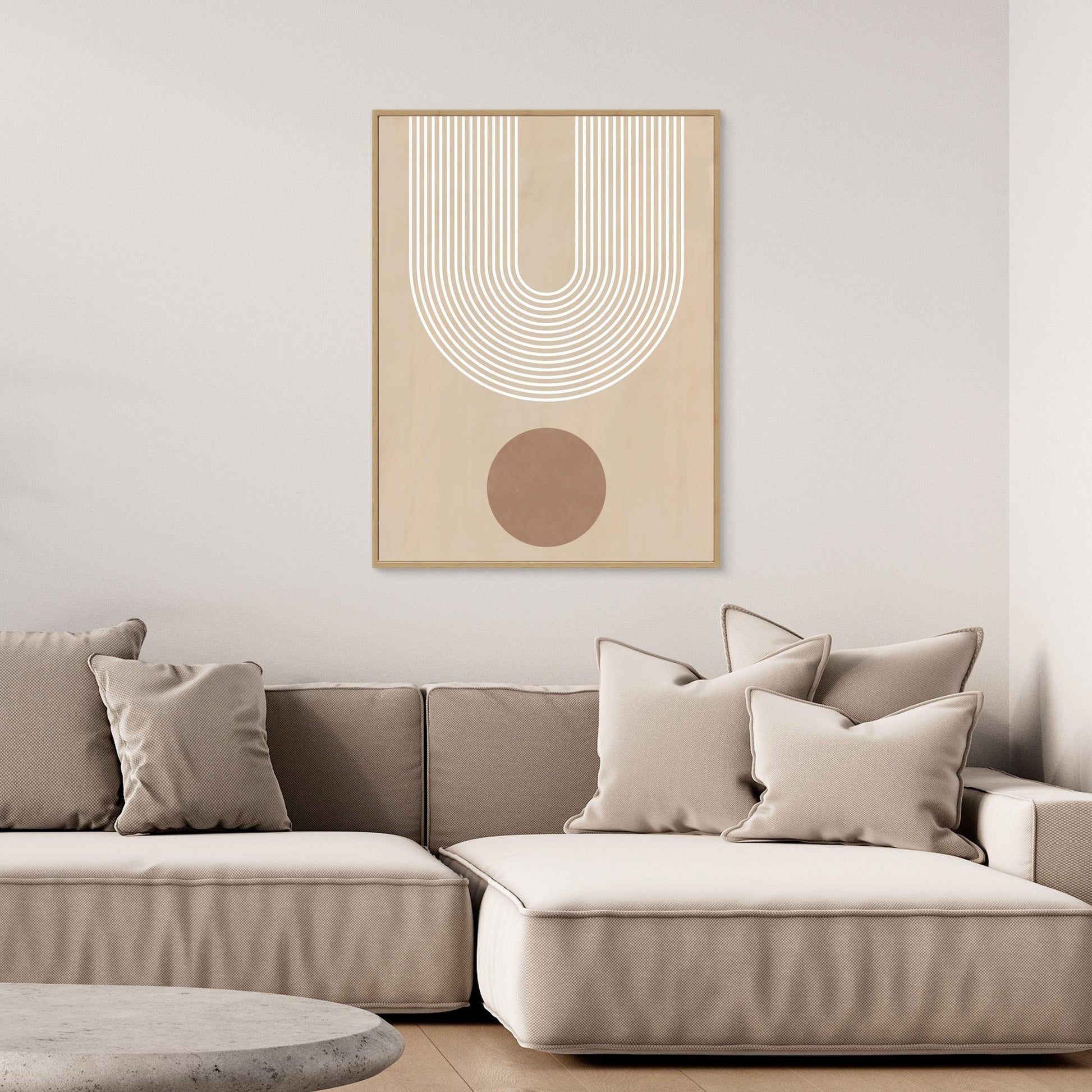Beige Arc Poster No.3 