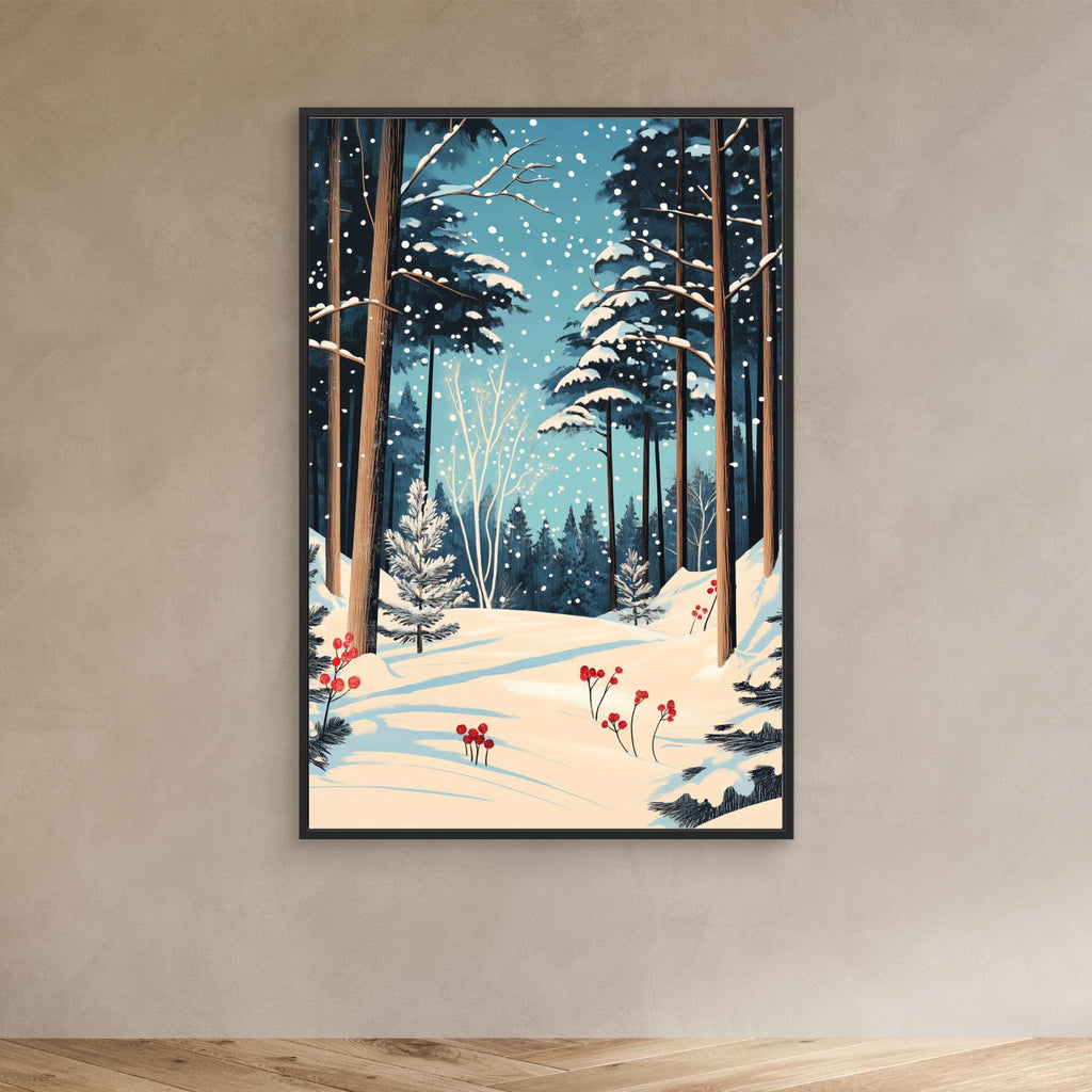Christmas Snowy forest
