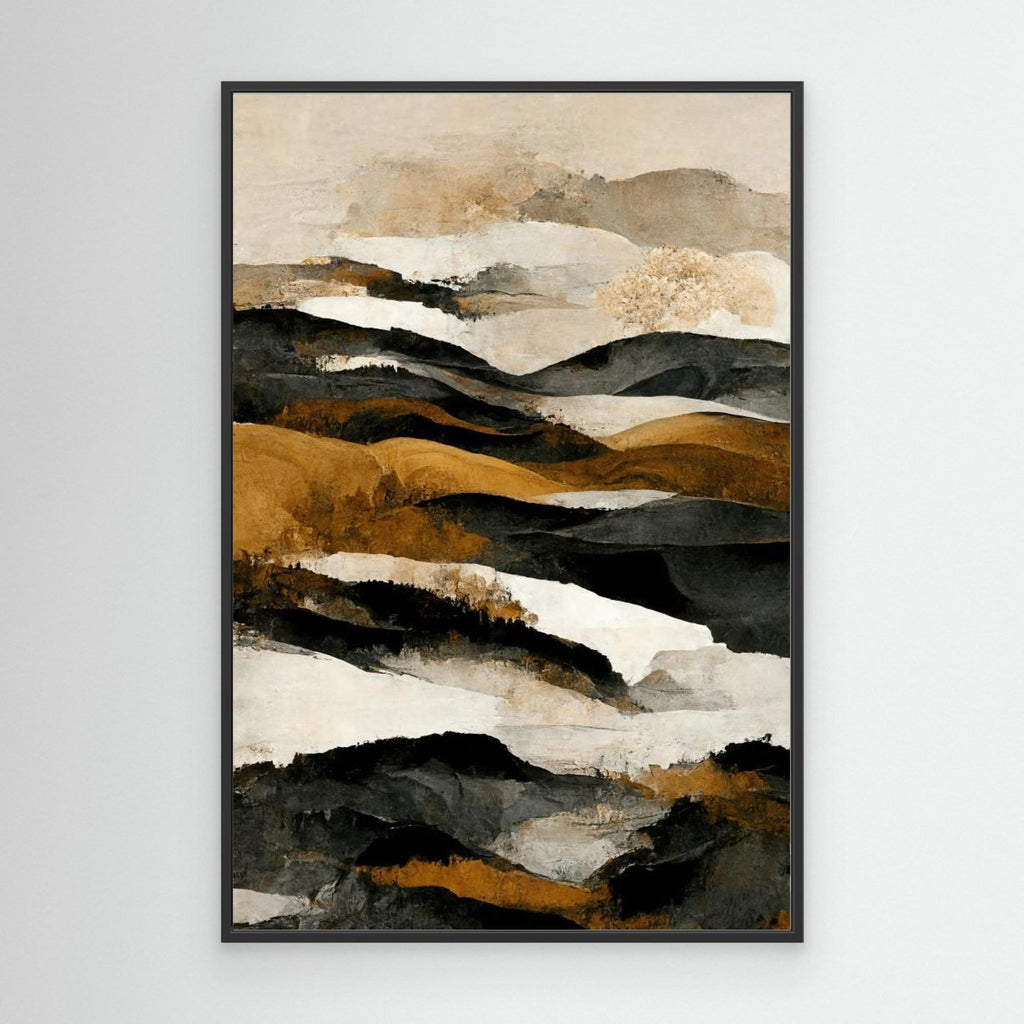 Ochre And Beige Mountains
