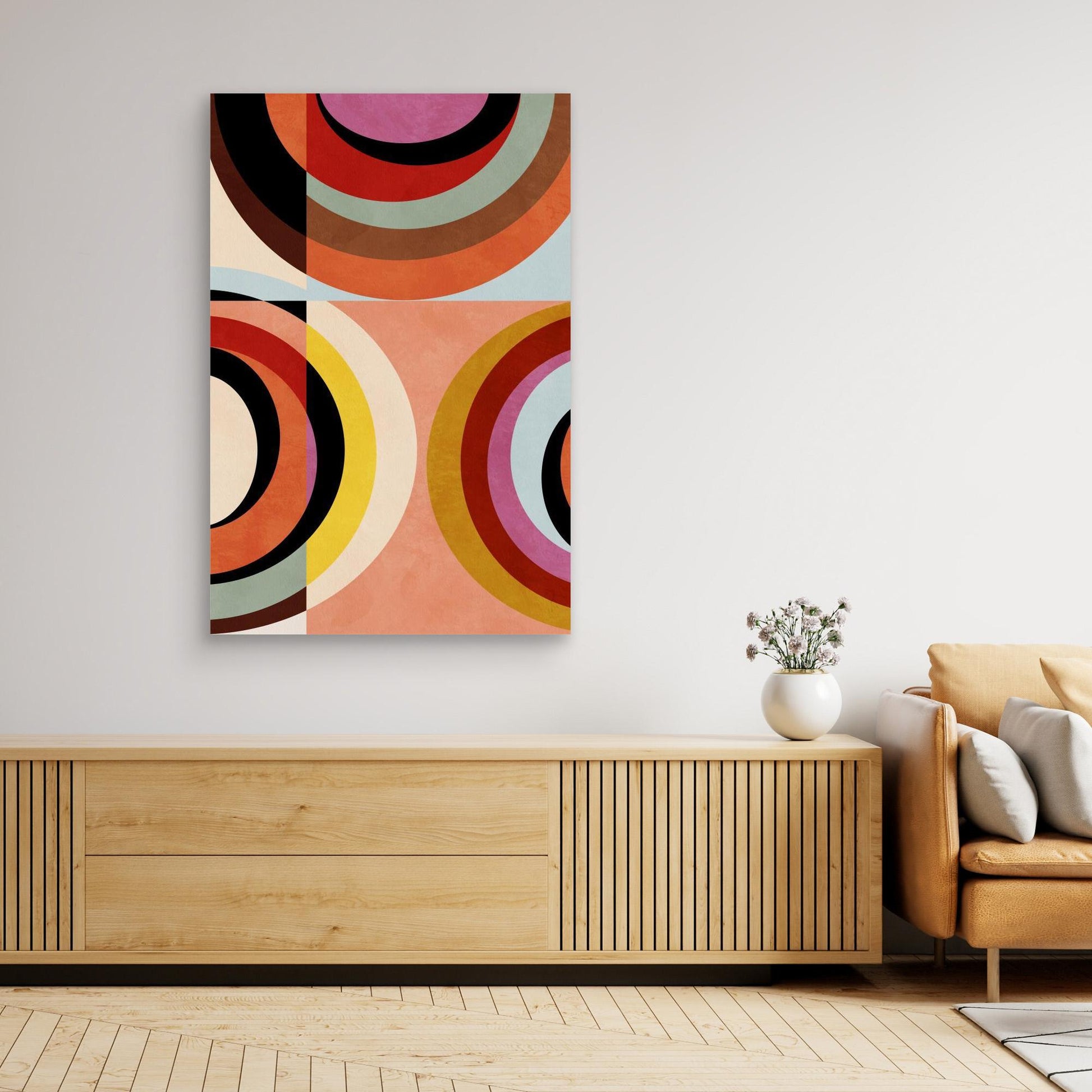 Warm Colors Bauhaus Geometry3 