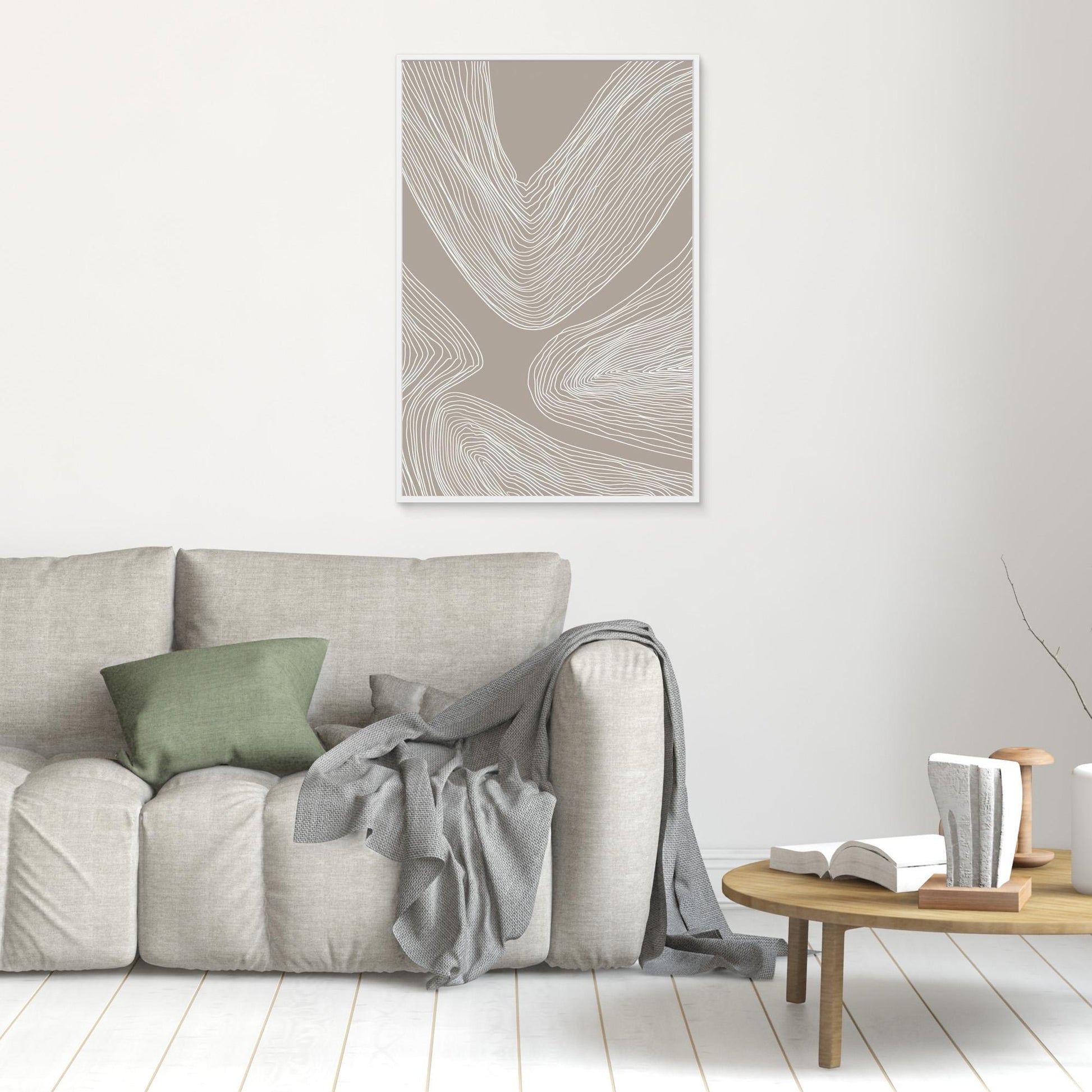 Flowing Contours Line Art