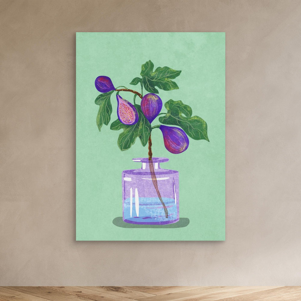 Figs Branch In Vase 
