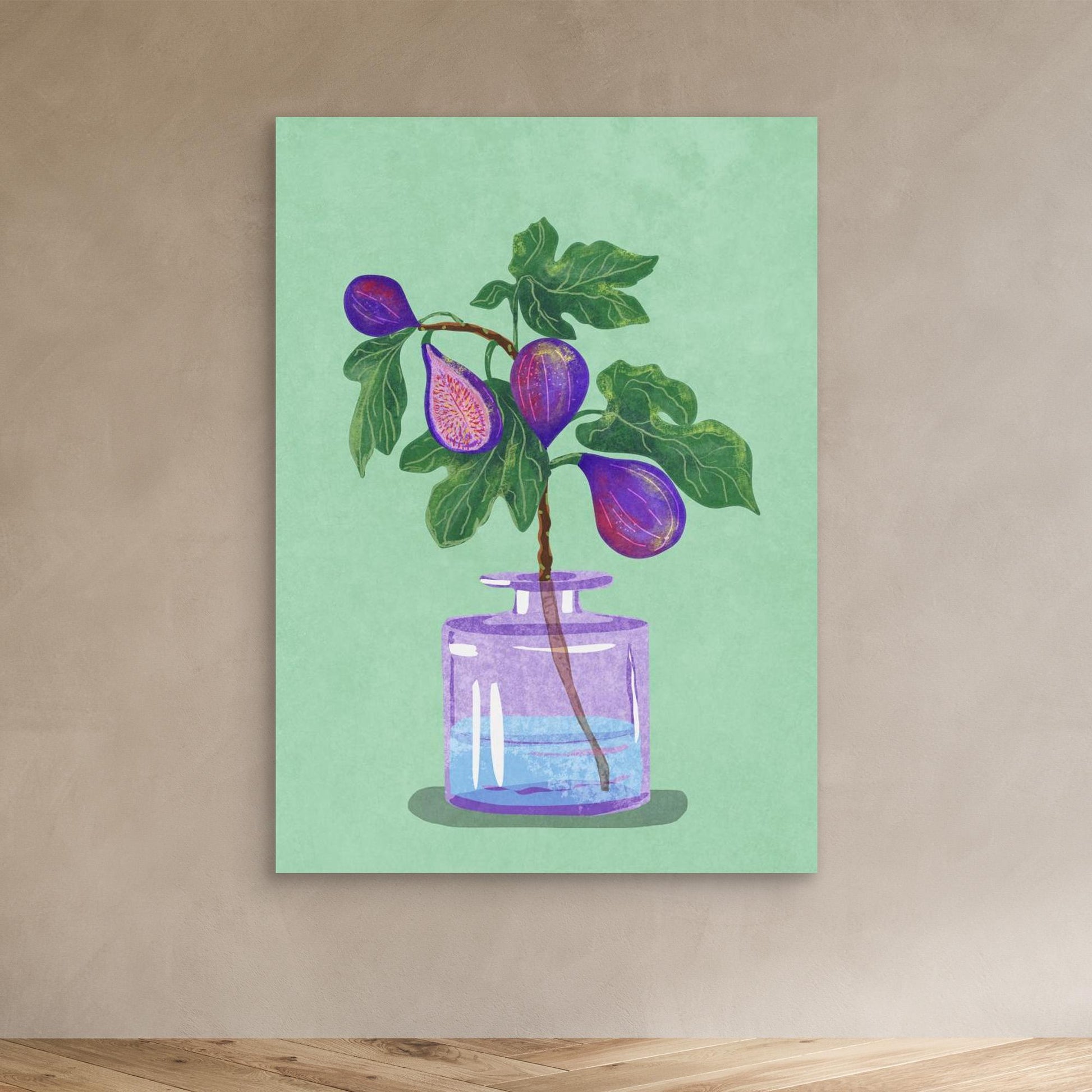 Figs Branch In Vase 