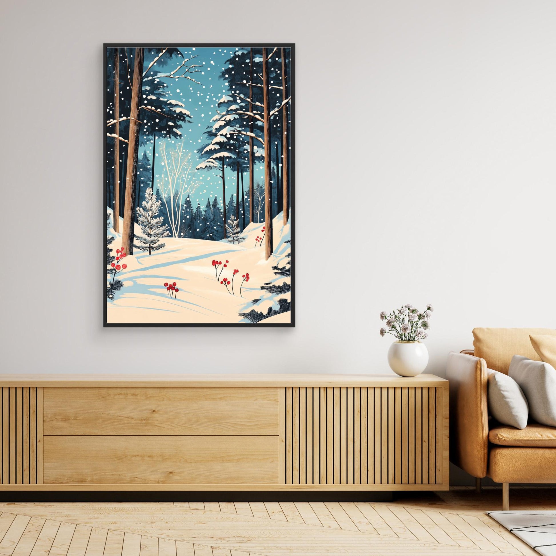 Christmas Snowy forest