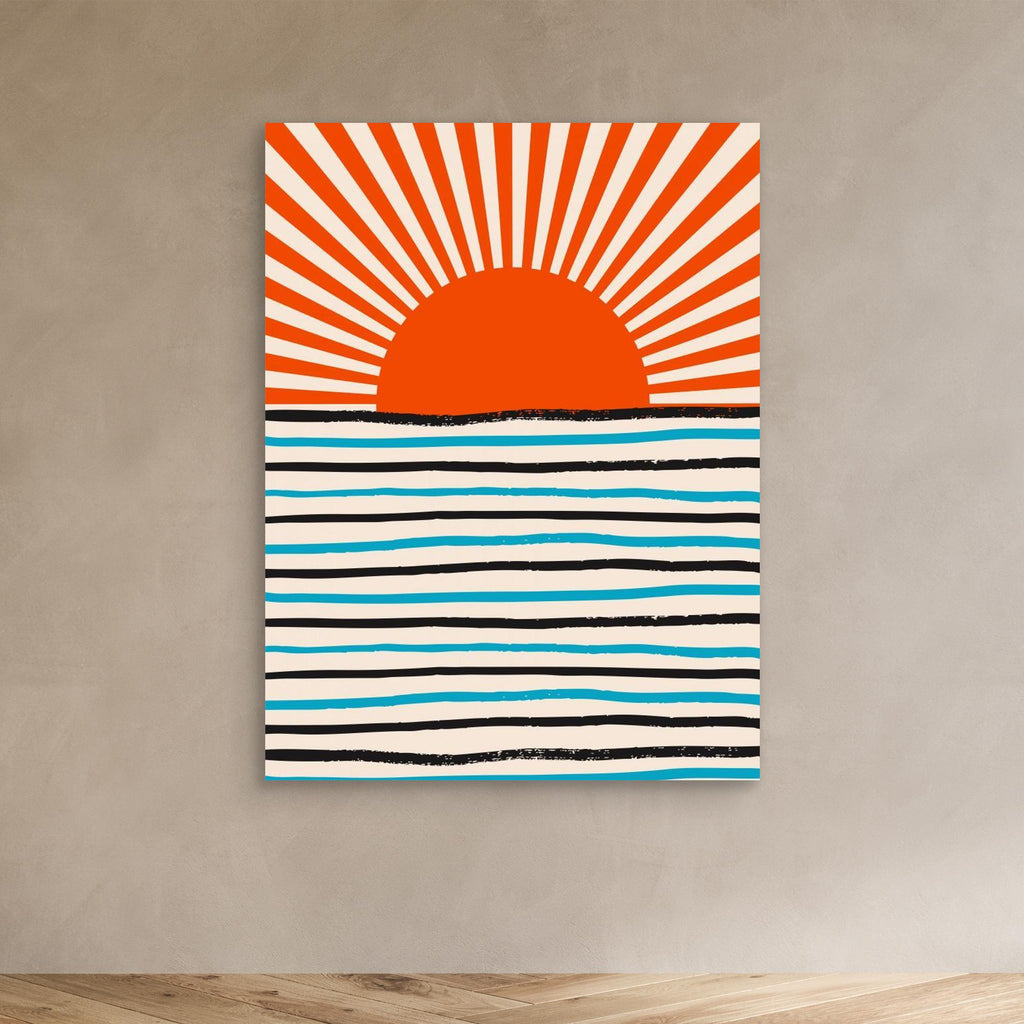 Red Sun and Sea