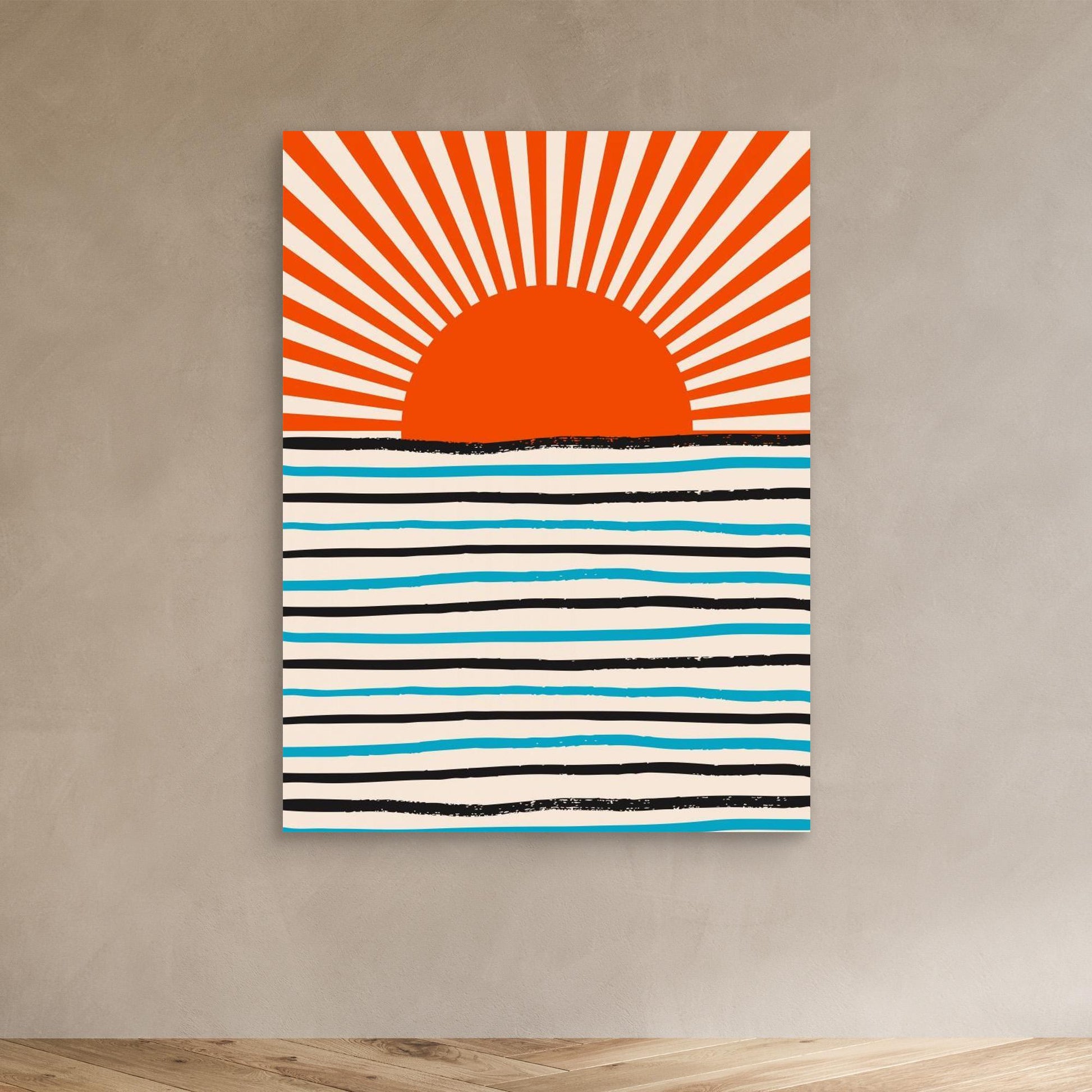 Red Sun and Sea