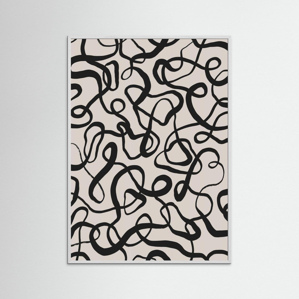 Simple Black Loops Pattern 