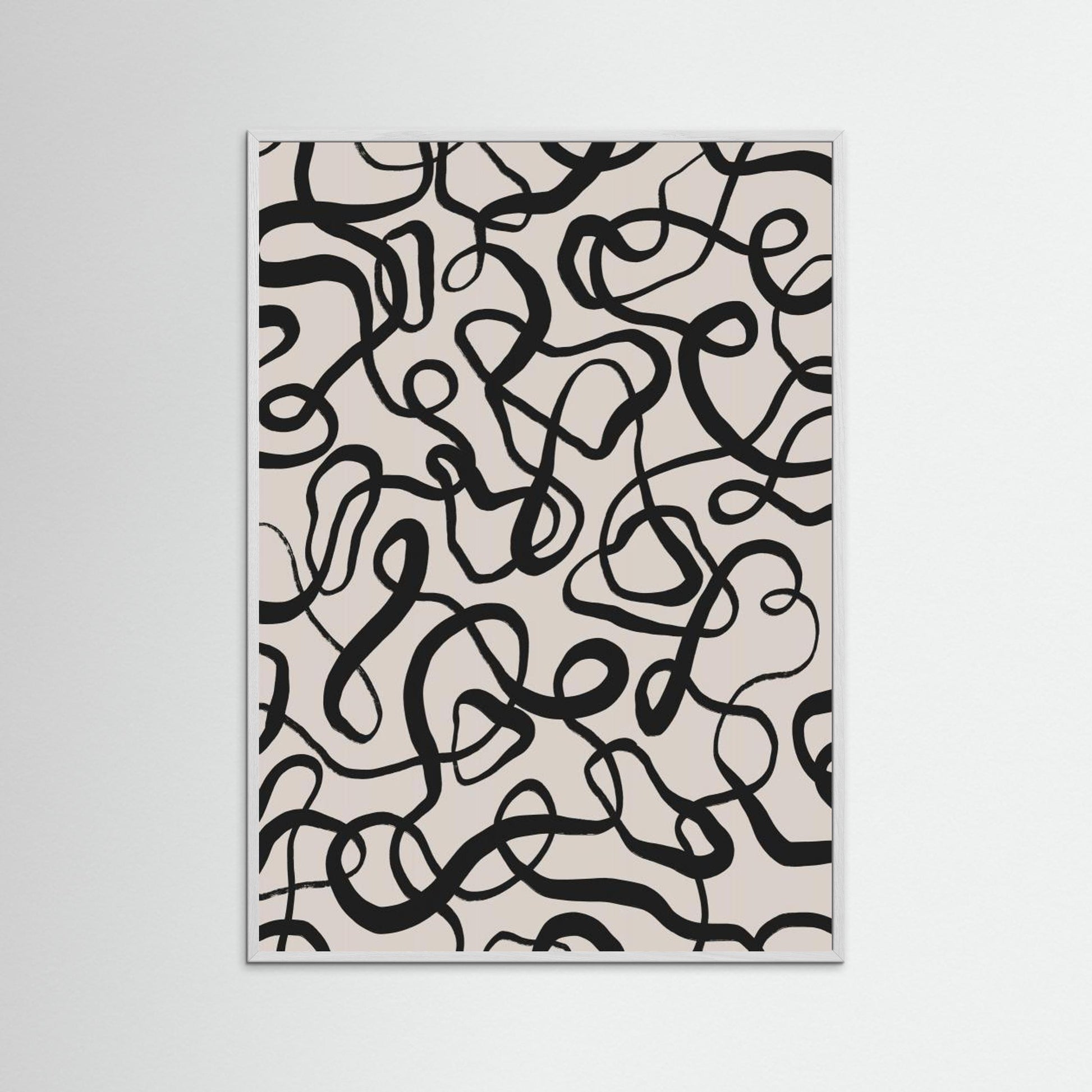 Simple Black Loops Pattern 